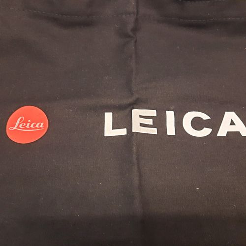 thumbnail-1 for Small Black Leica - Canvas Tote Bag W/ "Red Logo" - Rare - Super Clean