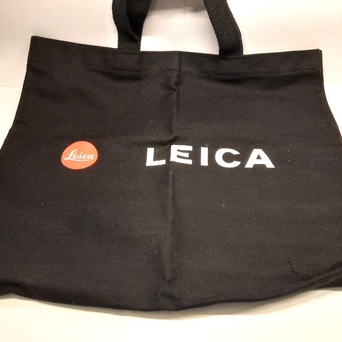 thumbnail-2 for Small Black Leica - Canvas Tote Bag W/ "Red Logo" - Rare - Super Clean