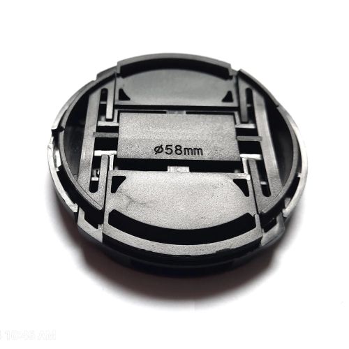 thumbnail-4 for 58mm Plastic Snap-On - Front Lens Cap Cover for Canon SLR DSLR Camera - Clean