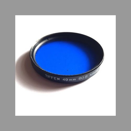 thumbnail-2 for Tiffen 49mm 80B - Color Conversion Filter increase color temp. Canon, Nikon