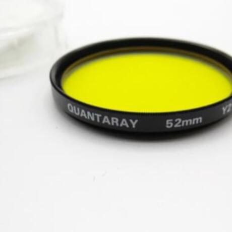 Vintage Quantaray - Y2 Yellow Filter - 52mm Diameter - Thread Mount - In Good Condition