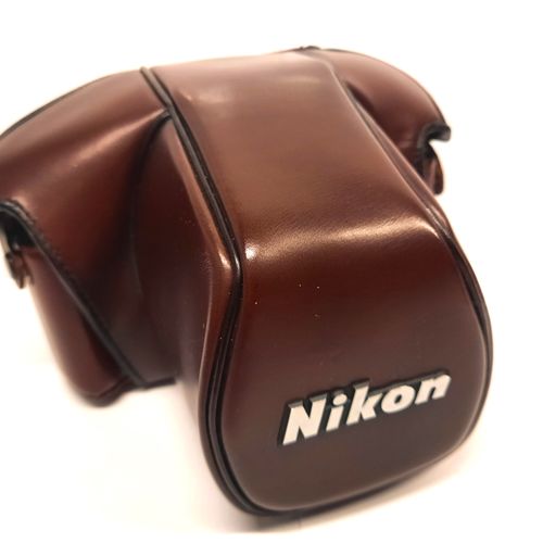 thumbnail-3 for Vintage Nikon CF-20 - Oxblood Red Ever Ready Camera Case for Nikon F3 - Clean