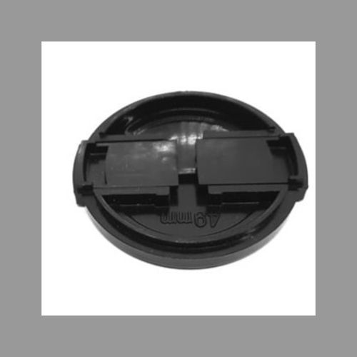 thumbnail-4 for Black Plastic 49mm Front Lens Cap - Snap - On , Fits Canon, Minolta, Pentax, etc