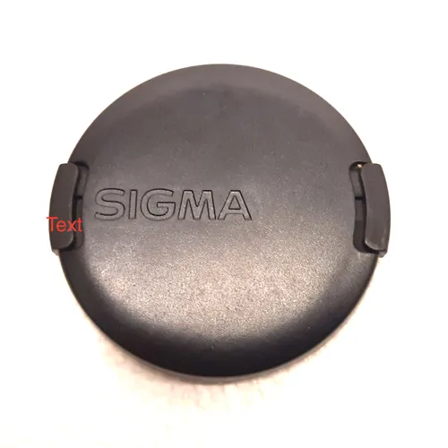 thumbnail-1 for Vintage Sigma Black Front Lens Cap - 55mm Diameter - Clip on Style 