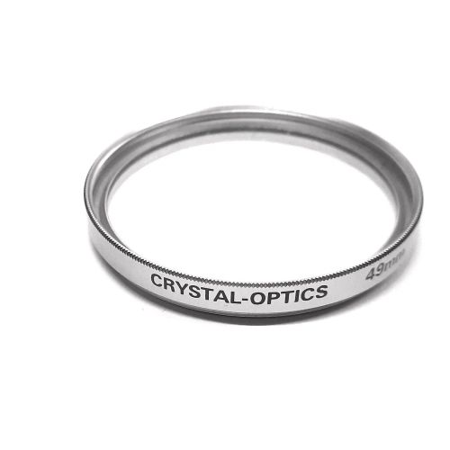 Crystal Optics - 49mm Dia. - UV Filter - Threaded - Canon, Pentax, Nikon
