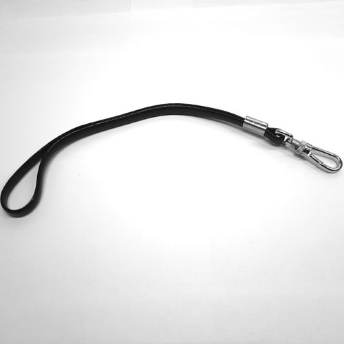 thumbnail-1 for Vintage - Faux Leather - Black Camera Wrist Strap - 8 Inches Long