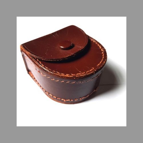 Vintage Brown Leather Camera Filter / Hood Case - Leica, Zeiss, Voigtlander