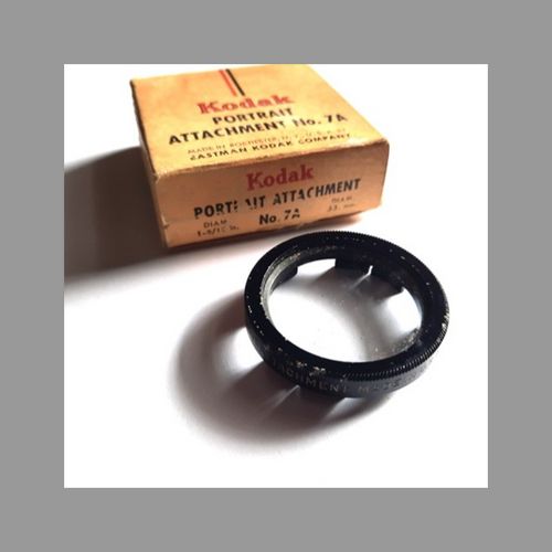 thumbnail-2 for Vintage Kodak No.7A - Portrait Attachment Camera Filter - Clean