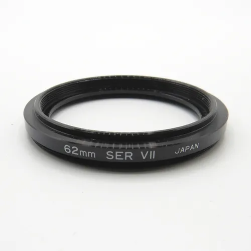 thumbnail-1 for Vintage Black Metal Filter Adapter - 62mm to 54mm - SER VII - In Good Condition