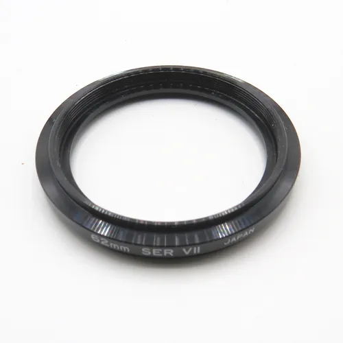 thumbnail-2 for Vintage Black Metal Filter Adapter - 62mm to 54mm - SER VII - In Good Condition
