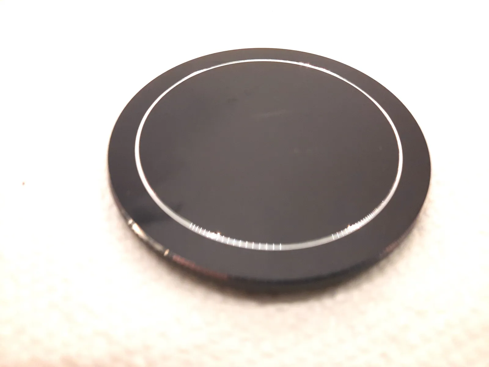 Vintage Black Metal Front Lens Cap - 58mm Diameter - Thread Mount