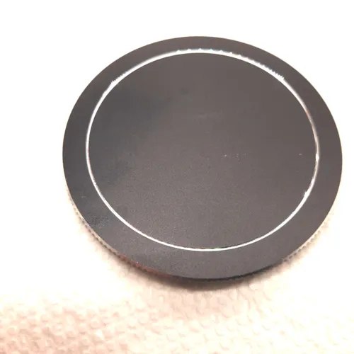 thumbnail-1 for Vintage Black Metal Front Lens Cap - 58mm Diameter - Thread Mount