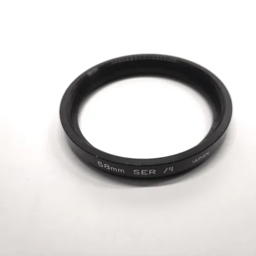 thumbnail-0 for Vintage Black Metal Filter Adapter - 58mm to 54mm - SER VII - In Good Condition