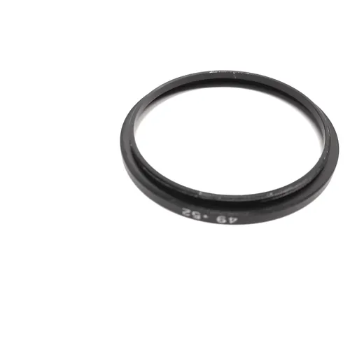 49mm to 52mm Aluminum - Step Up Filter Adapter - Canon, Nikon, etc.