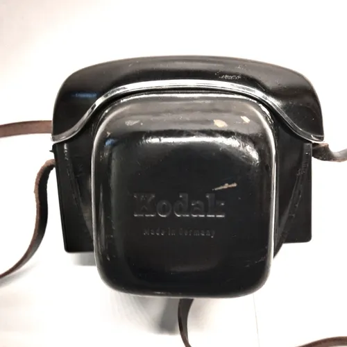 thumbnail-3 for Vintage Black Leather Hard Case for  Kodak Instamatic Reflex Camera