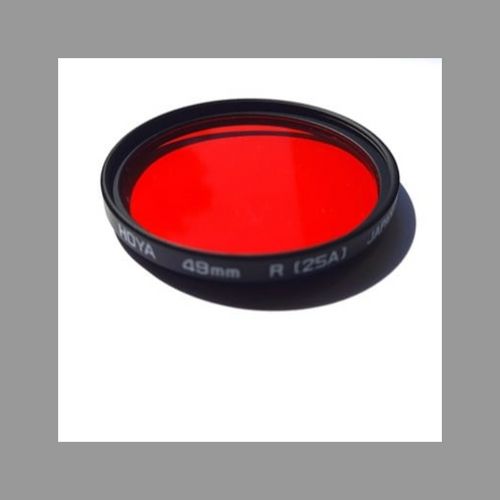 thumbnail-1 for HOYA 49mm R (25A) - RED FILTER FOR B&W CONTRAST - Thread Mount - Clean Condition