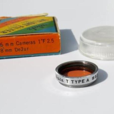  Vintage WALZ T Type A Filter - #85 - 16mm 1" F2.5 & 8mm Dejur for Movie Camera in Good Condition 