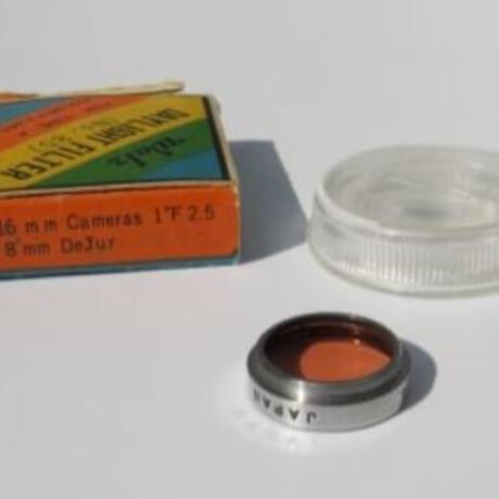 thumbnail-3 for  Vintage WALZ T Type A Filter - #85 - 16mm 1" F2.5 & 8mm Dejur for Movie Camera in Good Condition 