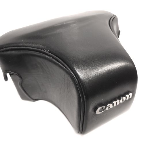 Canon Black Leather Original F-1 S Case - F-1 SLR Camera - Like New