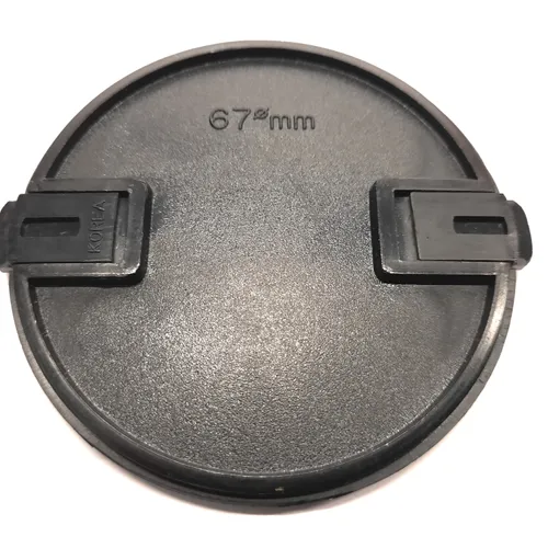 thumbnail-2 for Vintage Black Plastic Front Lens Cap - 67mm Diameter - Clip on Style - Clean