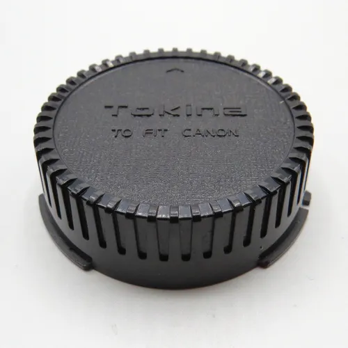 thumbnail-0 for  Tokina for Canon Black Plastic Rear Lens Cap - Fits Canon AE-1 Camera Lens 