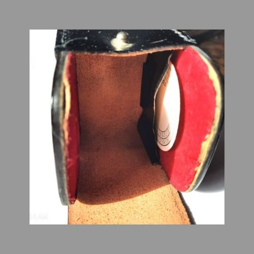 thumbnail-5 for Vintage Mamiya Leather Case for 58mm Dia. Max. Filters or Hood - Clean
