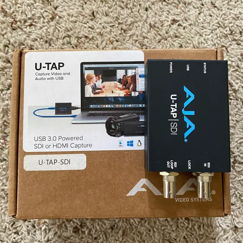 thumbnail-0 for AJA U-TAP SDI Simple USB 3.0 Powered SDI Capture Device w/ USB 3.0 Cable