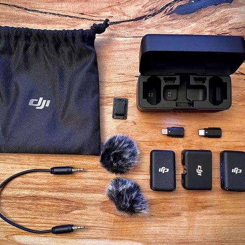 thumbnail-1 for DJI Mic Dual-Transmitter Compact Digital Wireless Microphone System/Recorder for Camera & Smartphone (2.4 GHz)