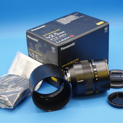 thumbnail-3 for Panasonic Leica 42.5mm f1.2 DG Nocticron ASPH Lens-Mint Condition