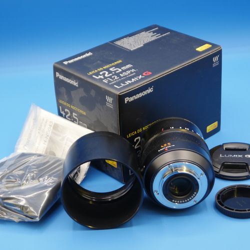 thumbnail-1 for Panasonic Leica 42.5mm f1.2 DG Nocticron ASPH Lens-Mint Condition