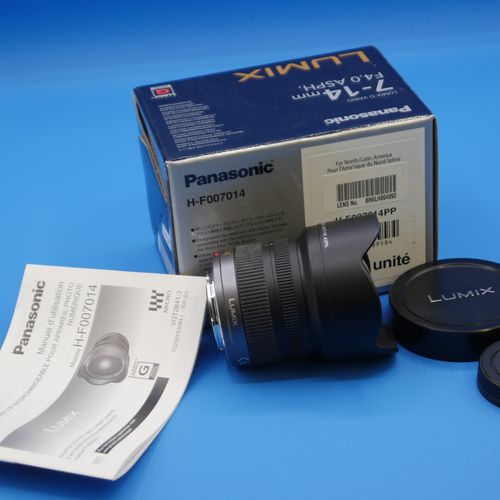 thumbnail-2 for Panasonic Lumix G Vario Lens, 7-14mm, f4.0 ASPH, Mirrorless Micro Four Thirds Lens-Mint Condition