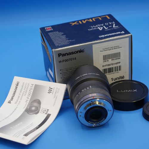 thumbnail-3 for Panasonic Lumix G Vario Lens, 7-14mm, f4.0 ASPH, Mirrorless Micro Four Thirds Lens-Mint Condition