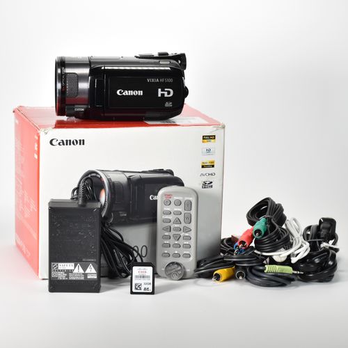 Canon VIXIA HF S100 Flash Memory HD Camcorder 10x Optical HD Lens 32GB SD MINT