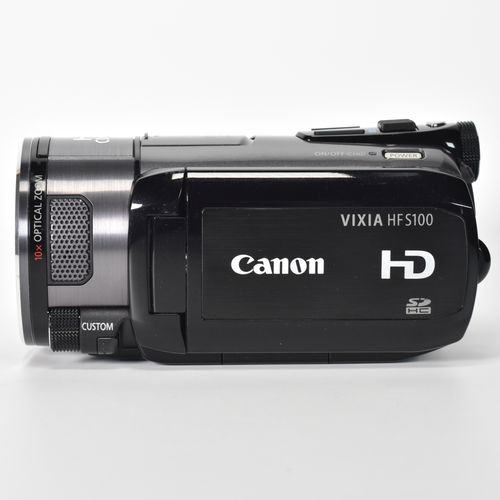 thumbnail-1 for Canon VIXIA HF S100 Flash Memory HD Camcorder 10x Optical HD Lens 32GB SD MINT