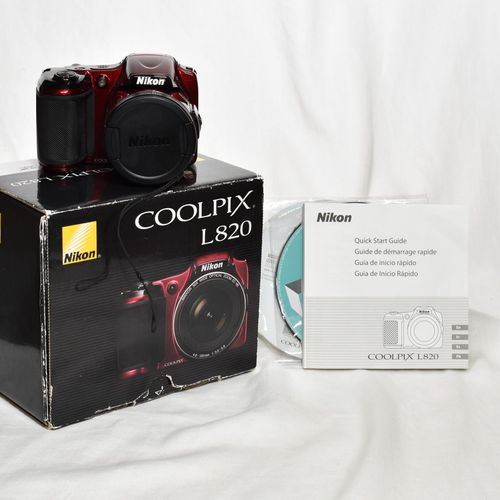 Nikon COOLPIX L820 Digital Camera 16MP 30x Opt Zoom HD Video 16GB SD Card MINT