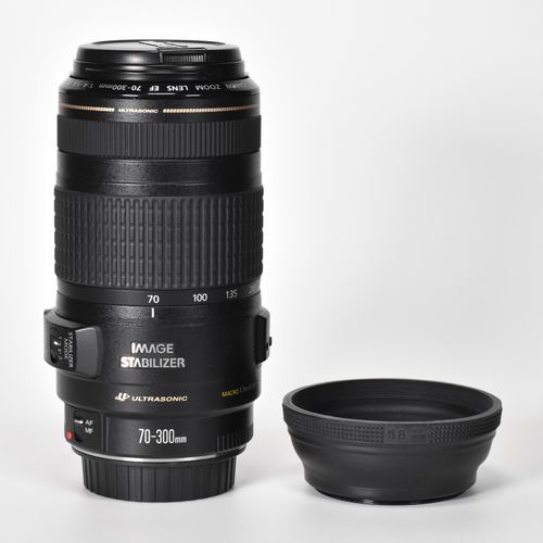 Canon EF 70-300mm F/4-5.6 IS USM Image Stabilizer Lens w/Hood MINT