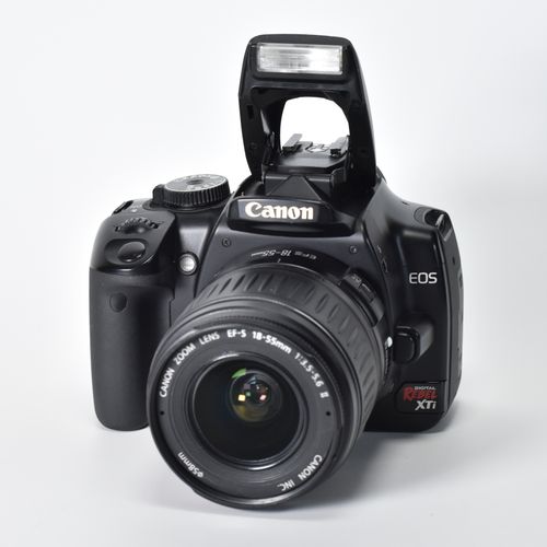 thumbnail-1 for Canon EOS Digital Rebel XTi 400D DSLR 10.1MP EF-S 18-55mm Canon Lens 2GB CF Card