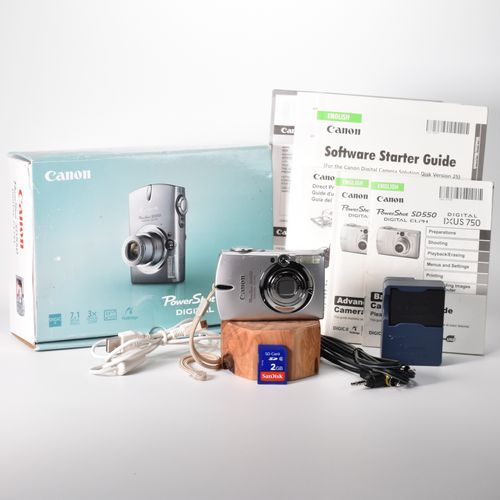 thumbnail-0 for Canon PowerShot SD550 Elph Digital Camera 7.1MP 3x Optical Zoom Video 2GB SD