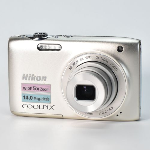thumbnail-1 for Nikon Coolpix S3100 Digital Camera 14.0MP 5x Opt Zoom HD Video 16GB SD Card 