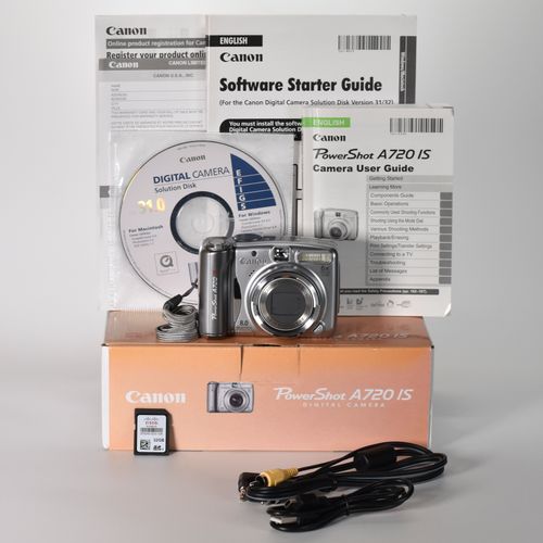 Canon Powershot A720 IS Digital Camera 8.0MP 6x Optical Zoom Video 32GB SD MINT