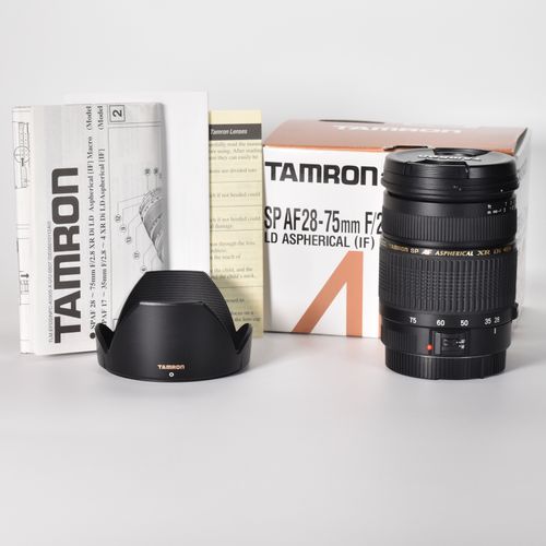Tamron SP 28-75mm F/2.8 XR Di LD Telephoto Zoom Lens for Canon EF with Hood MINT