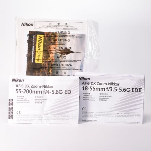thumbnail-28 for Nikon D3200 DSLR Camera 24.2MP 18-55mm 55-200mm Lens 3356 Clicks 128GB SD MINT