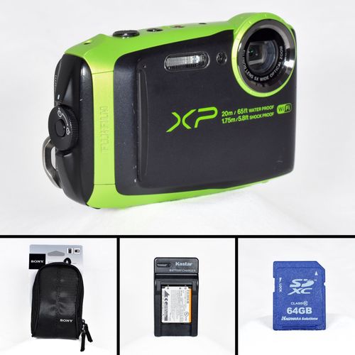 FUJIFILM FinePix XP120 Digital Camera 16.4MP 5x Optical Zoom WiFi Video 64GB SD