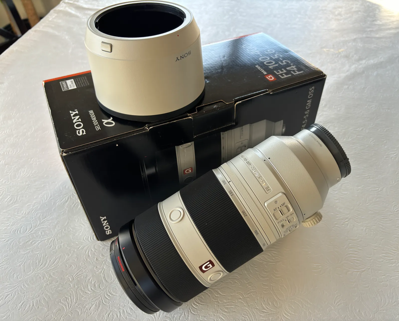 Sony FE 100-400mm f4.5-5.6 GM OSS lens