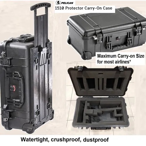 thumbnail-0 for Pelican 1510 Protector Carry-On Case - hard shell, waterproof, crushproof, dustproof