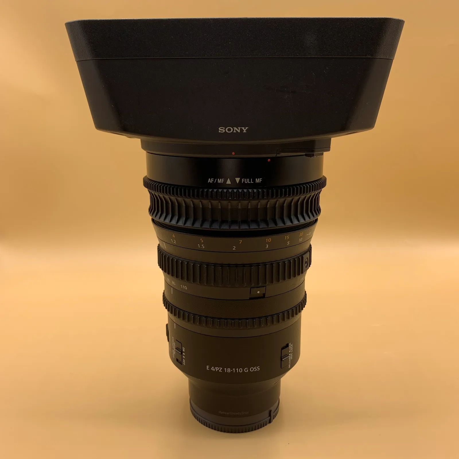 Sony 18-110mm cine servo lens f-mount 
