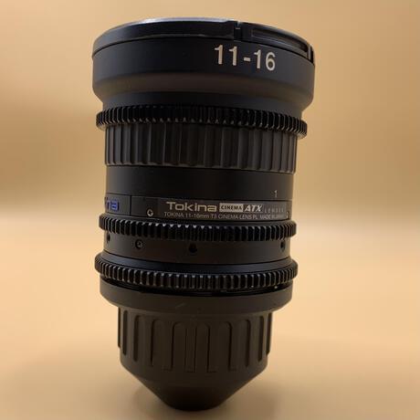 Tokina 11-16mm t3.0 cinema lens PL mount