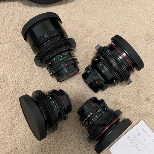 Canon FD cine lens kit