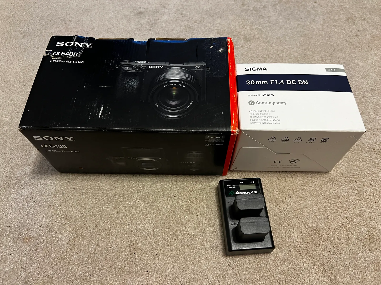 Sony A6400 with Sony 18-135mm and Sigma 30mm F1.4 Lens From 
