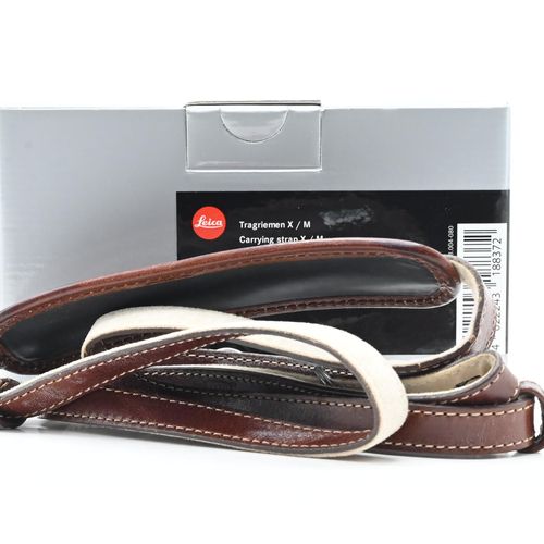 thumbnail-6 for Leica 18837 Leather Neck Strap for Leica X, X-E Camera (Brown)